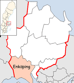 Enköping Municipality in Uppsala County.png