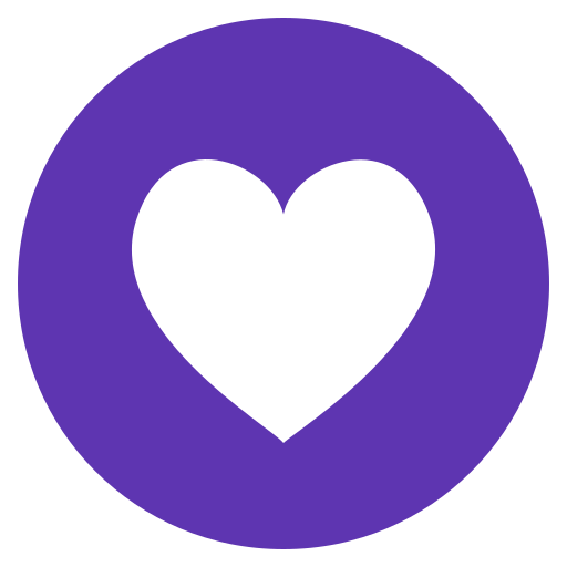 File:Eo circle deep-purple white heart.svg