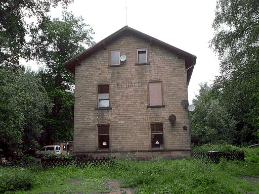 Erbacher Bahnhaus Seitenansicht