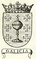 Escudo de Galicia en Descripcion de las honras qve se hicieron a la catholica Mag.ᵈ de D. Phelippe quarto, 1666.