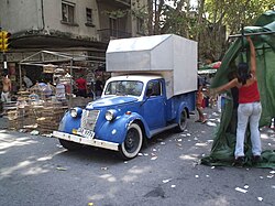 Une fourgonnette Fiat 1100 ELR à Montevideo (Uruguay)