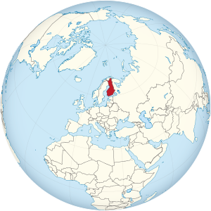 Finland on the globe (Europe centered).svg
