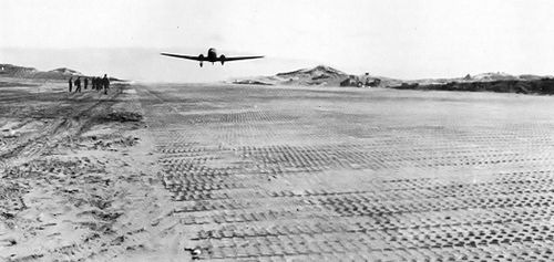 First landing on Shemya AAF, 24 June 1943