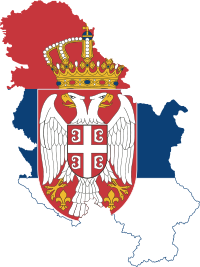 Flag map of Serbia (without Kosovo).svg