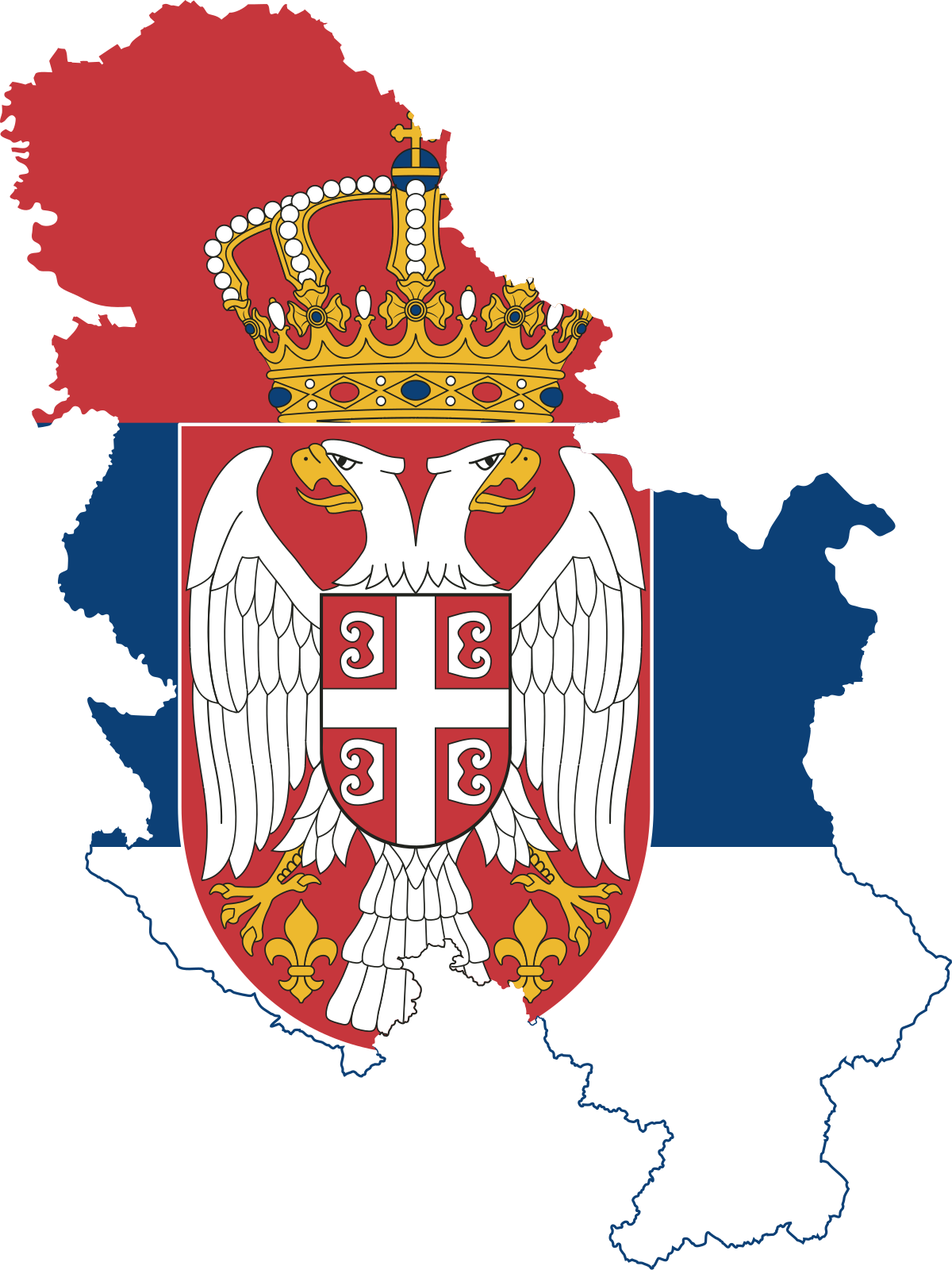 Download File:Flag map of Serbia (without Kosovo).svg - Wikimedia Commons