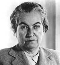 Gabriela Mistral 1950-luvulla.