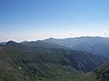 A Fogarasi-havasok főgerince a Galasescu-csúccsal és a Dara-csúccsal (2500 m)