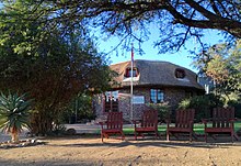 Visitors centre of the Gamkaberg Nature Reserve Gamkaberg Nature Reserve visitors centre 1.jpg