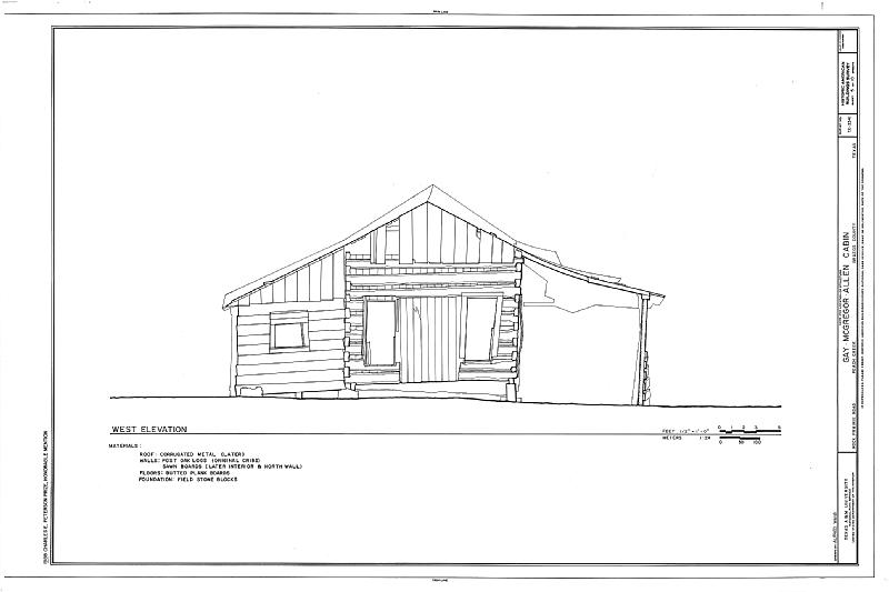 File:Gay-MacGregor-Allen Cabin, Rock Prairie Road, Millican, Brazos County, TX HABS TEX,21-MICA.V,1- (sheet 5 of 10).tif