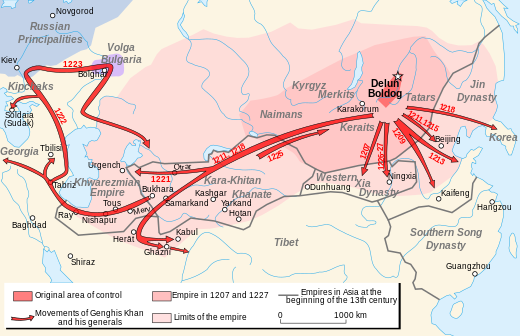 Mongol invasions and conquests depopulated large areas of Afghanistan