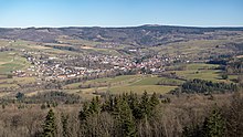 Blick auf Gersfeld von der Nalle