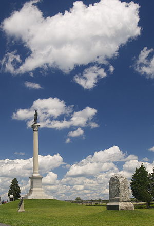 Significant detail of the Gettysburg National Military Park in Pennsylvania