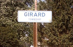 Girard Township sign