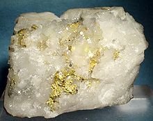 Gold in quartz, from one of the old Grass Valley mines