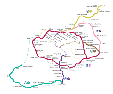 carte transport grand paris Grand Paris Express   Wikipedia