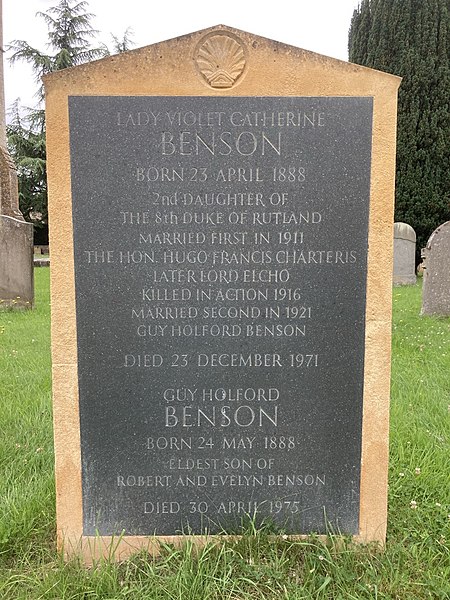 File:Gravestone of Violet Benson and Guy Holford Benson.jpg