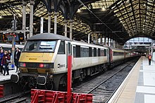 Greater Anglia 90012 at Liverpool Street on 22 February 2020