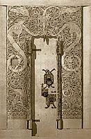Portalen tegnet av G. A. Bull omkring 1853