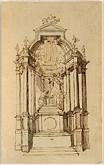 Ébauche d'un maître-autel de l'église abbatiale de Tongerlo, vers 1698