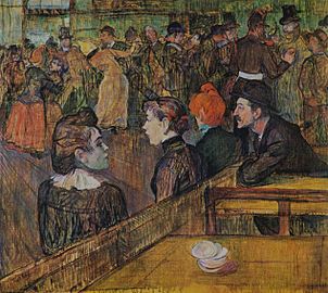 Au bal du moulin de la Galette, Henri de Toulouse-Lautrec.