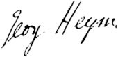 signature de Georg Heym