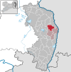 Location of the municipality of Horka in the district of Görlitz