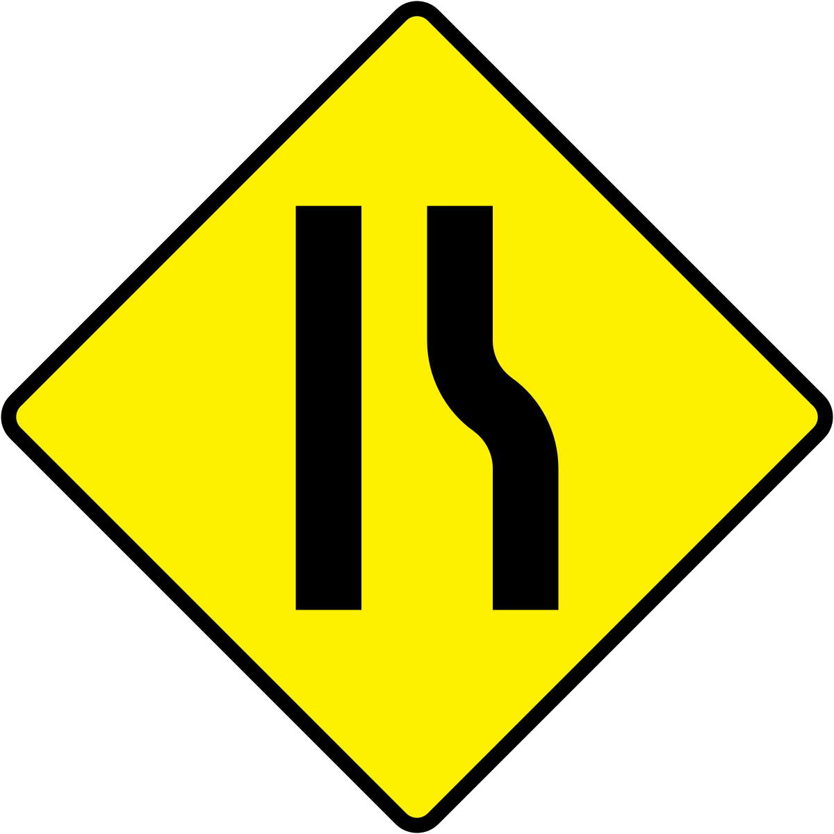 Бело желтый дорожный знак. Дорожные знаки желтые. Дорожный знак сужение дороги. Знак сужение дороги на желтом фоне. 1.20.3 Дорожный знак.