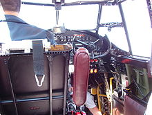 Cockpit einer Avro Lancaster