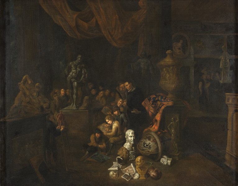 File:Interior of an Art School (Gerard Thomas) - Nationalmuseum - 22550.tif