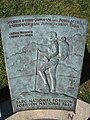 Cap Gaspé, plaque du sentier des Appalaches