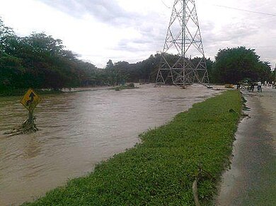 Inundaciones en la provincia de Limón. Luis Madrigal/Wikinoticias