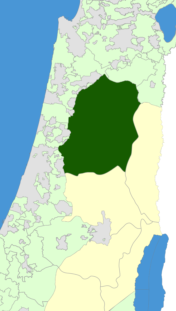 Israel Map - Shomron Regional Council Zoomin.svg
