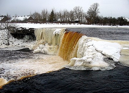 Jägala falls in winter