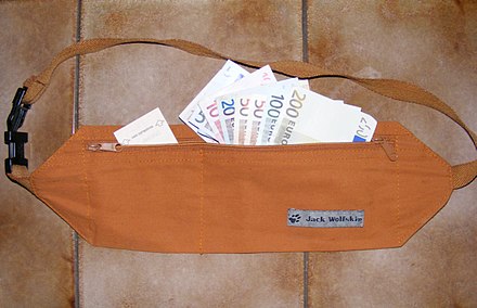 A typical money belt.