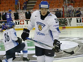 Janne Niskala vuoden 2008 jääkiekon maailmanmestaruuskilpailuissa.