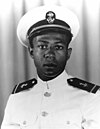 alt = Jesse L. Brown as a midshipman in Jacksonville, Florida in 1947