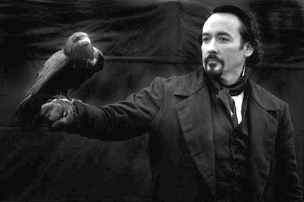 Cusack as Edgar Allan Poe in The Raven