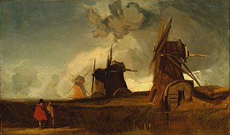 John Sell Cotman Drainage Mills in the Fens, Croyland, Lincolnshire (circa 1835) John Sell Cotman - Drainage Mills in the Fens, Croyland, Lincolnshire - Google Art Project.jpg