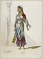 English: Jules Massenet - Le roi de Lahore - costume design by Eugène Lacoste 42 - 42. Femme du peuple, dame des choeurs