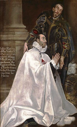 <i>Julián Romero and Saint Julian</i> Painting by El Greco