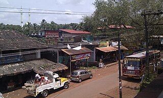 Kalichanadukkam Town. in Kerala, India