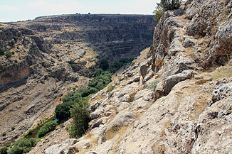 Karasu gorge near the mouth of the late Hittite rock relief