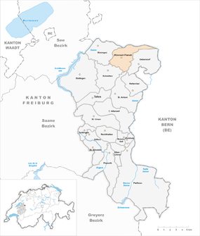 Mapo de Wünnewil-Flamatt
