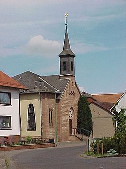 The Kath. St. Nikolaus Church from 1852 in the town center