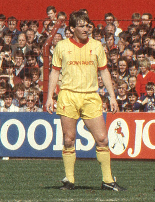 Dalglish playing for Liverpool in the 1980s