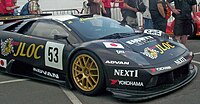 Der Lamborghini Murciélago R-GT mit dem Marco Apicella beim 24-Stunden-Rennen von Le Mans 2007 am Start war