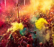 Lathmar Holi 2022 in Nandgaon, Uttar Pradesh (edited).jpg