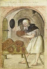 Un produttore di pan di zenzero nel Medioevo