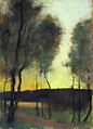 Herbststimmung am Grunewaldsee, 1902, Öl auf Leinwand, 100 × 70,2 cm