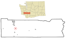 Lewis County Washington Incorporated and Unincorporated areas Napavine Highlighted.svg